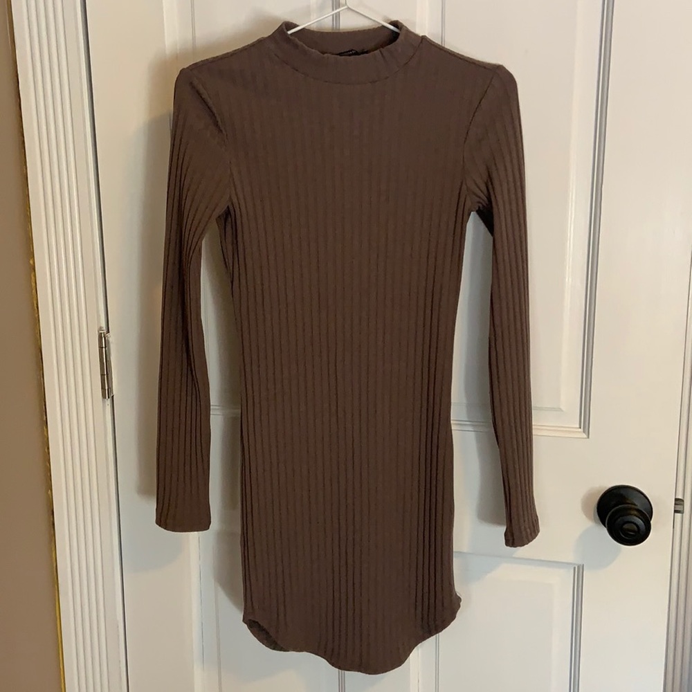 Forever 21 Ribbed Long Sleeve Dress